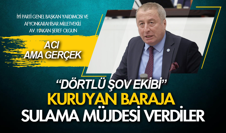 Kuruyan baraja sulama müjdesi verdiler